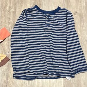 4/$30 Striped Kids Shirt - Blue and Gray